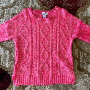 SO Women’s Hot Pink Knit Pullover Sweater - Size L